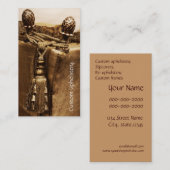 Modèle fait sur commande de carte de visite de (Devant / Derrière)