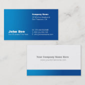 Modèle fait sur commande de carte de visite de (Devant / Derrière)