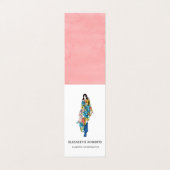 Modèle femme Coordinateur mode Carte de visite (Extérieur déplié)