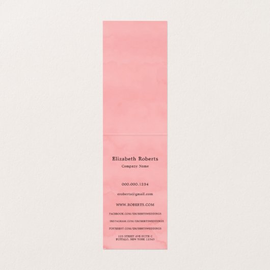 Modèle femme Coordinateur mode Carte de visite (Intérieur déplié)