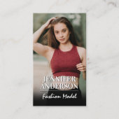 Modèle femme dans le sport porter Carte de visite (Devant)