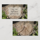 Modèle fendu de carte de visite de tronçon de (Devant / Derrière)