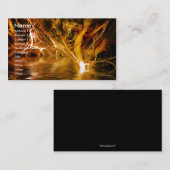 Modèle fibreux de carte de visite d'imaginaire (Devant / Derrière)