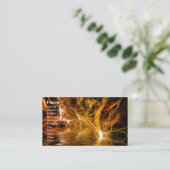 Modèle fibreux de carte de visite d'imaginaire (Debout devant)