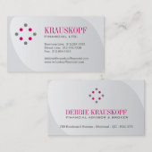 Modèle financier de carte de visite de conseiller (Devant / Derrière)