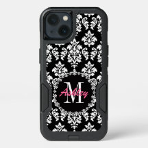 Modèle Fleur de Lis Monogramme Damask