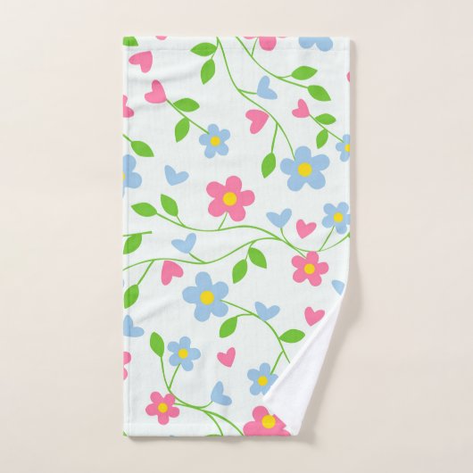 Modèle floral (Serviette à main)