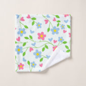 Modèle floral (Gant de toilette)