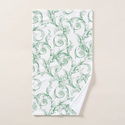 Modèle floral (Serviette à main)