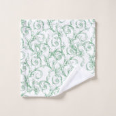 Modèle floral (Gant de toilette)