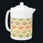 Modèle Floral Abstrait rétro en orange et en olive<br><div class="desc">Sophistiqué et unique sont les mots qui viennent à l'esprit lorsque vous regardez ce motif floral abstrait rétro classique avec sa palette de couleur orange, olive et taupe muet qui est tellement moderne du milieu du siècle. Cette florale géométrique minimaliste se traduit parfaitement par des objets de mode et de...</div>