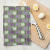 Modèle Floral Allium Serviette de cuisine (Quart Plié)