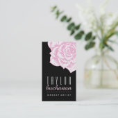 Modèle floral audacieux de carte de visite (Debout devant)