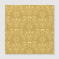 Modèle Floral Baroque Damas d'or