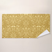 Modèle Floral Baroque Damas d'or (Serviette de bain)
