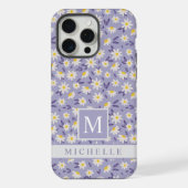 Modèle Floral Blanc Violet Personnalisé (Verso)
