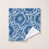 Modèle floral chinois bleu (Gant de toilette)