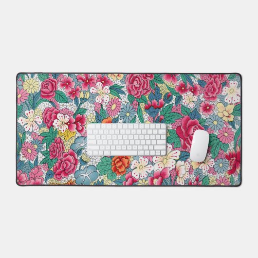 Modèle floral chinois coloré (Clavier et souris)