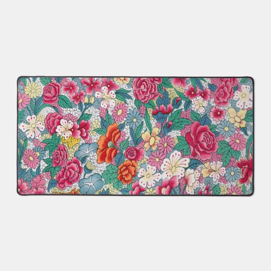 Modèle floral chinois coloré (Recto)