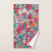 Modèle floral chinois coloré (Serviette à main)