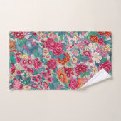 Modèle floral chinois coloré (Serviette à main)