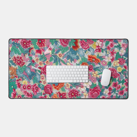 Modèle floral chinois coloré (Clavier et souris)