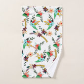 Modèle floral clair simple (Serviette à main)