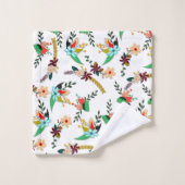 Modèle floral clair simple (Gant de toilette)