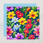 Modèle floral coloré (Devant / Derrière)