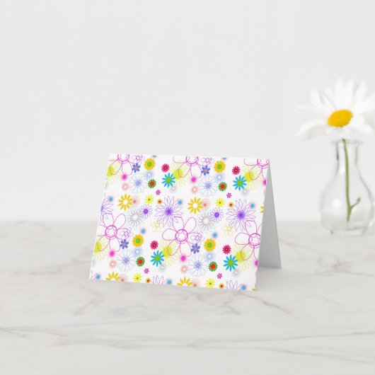 Modèle floral coloré (Petite plante)