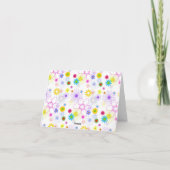 Modèle floral coloré (Dos)