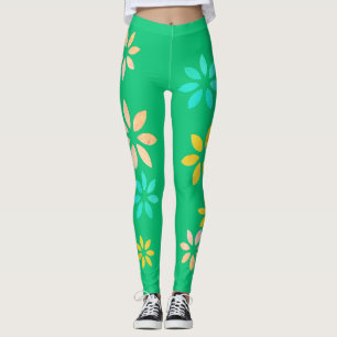 Modèle floral coloré artistique Exercice Leggings