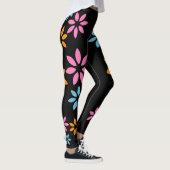 Modèle floral coloré artistique Exercice Leggings (Droite)