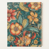Modèle floral coloré | Fleurs sauvages (Dos)