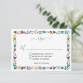 Modèle floral coloré Mariage mexicain (Debout devant)