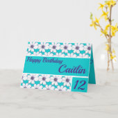 Modèle floral conception Turquoise Anniversaire (Fleur jaune)