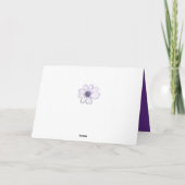Modèle floral conception violet Anniversaire (Dos)