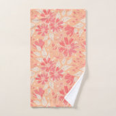 Modèle floral dans les teintes pêche à la mode (Serviette à main)