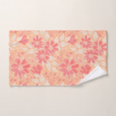Modèle floral dans les teintes pêche à la mode (Serviette à main)