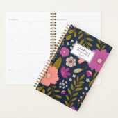 Modèle floral d'automne Planificateur personnalisé (Devant avec enveloppe)