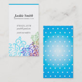 Modèle floral de conception de carte de visite (Devant / Derrière)