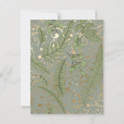 Modèle floral de la fougère (Dos)