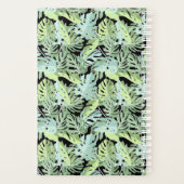 Modèle floral de la jungle | Ajouter Votre Nom (Dos)