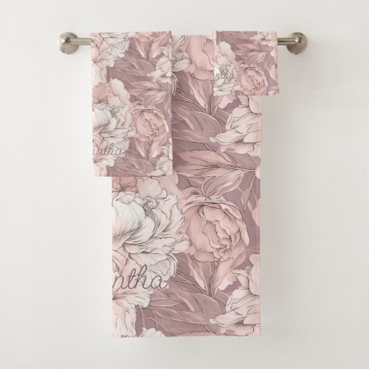 Modèle floral de nom personnalisé (En situation)