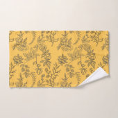 Modèle floral de pays français jaune (Serviette à main)