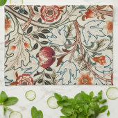 Modèle floral de serviette de cuisine William Morr (Plié)