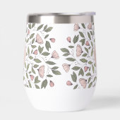 Modèle floral délicat Monogramme personnalisé (Gauche)