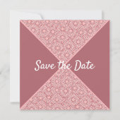 Modèle Floral Enregistrer La Date (Devant)