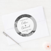 Modèle floral Étiquette savon personnalisable Mono (Enveloppe)