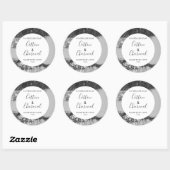 Modèle floral Étiquette savon personnalisable Mono (Feuille)